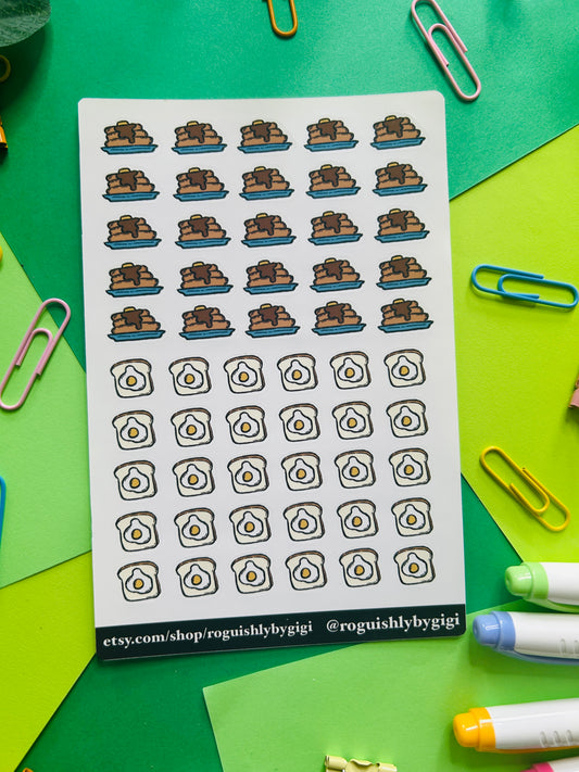 Breakfast Planner Sticker Sheet