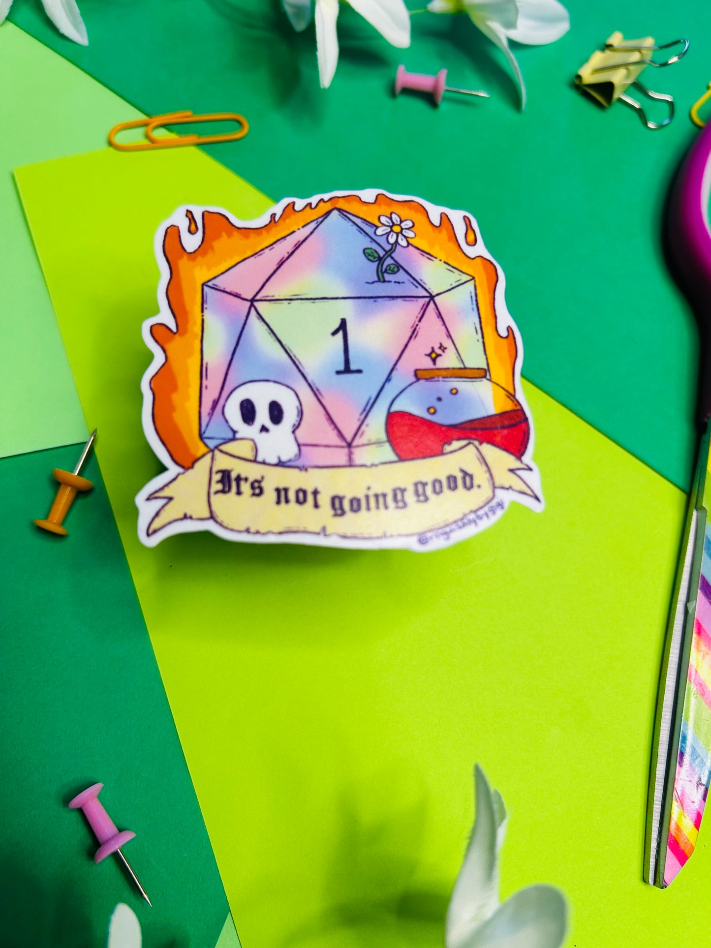 D20 Natural One Vinyl Sticker