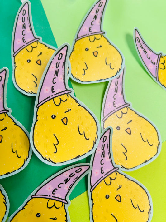 Dunce Vinyl Sticker