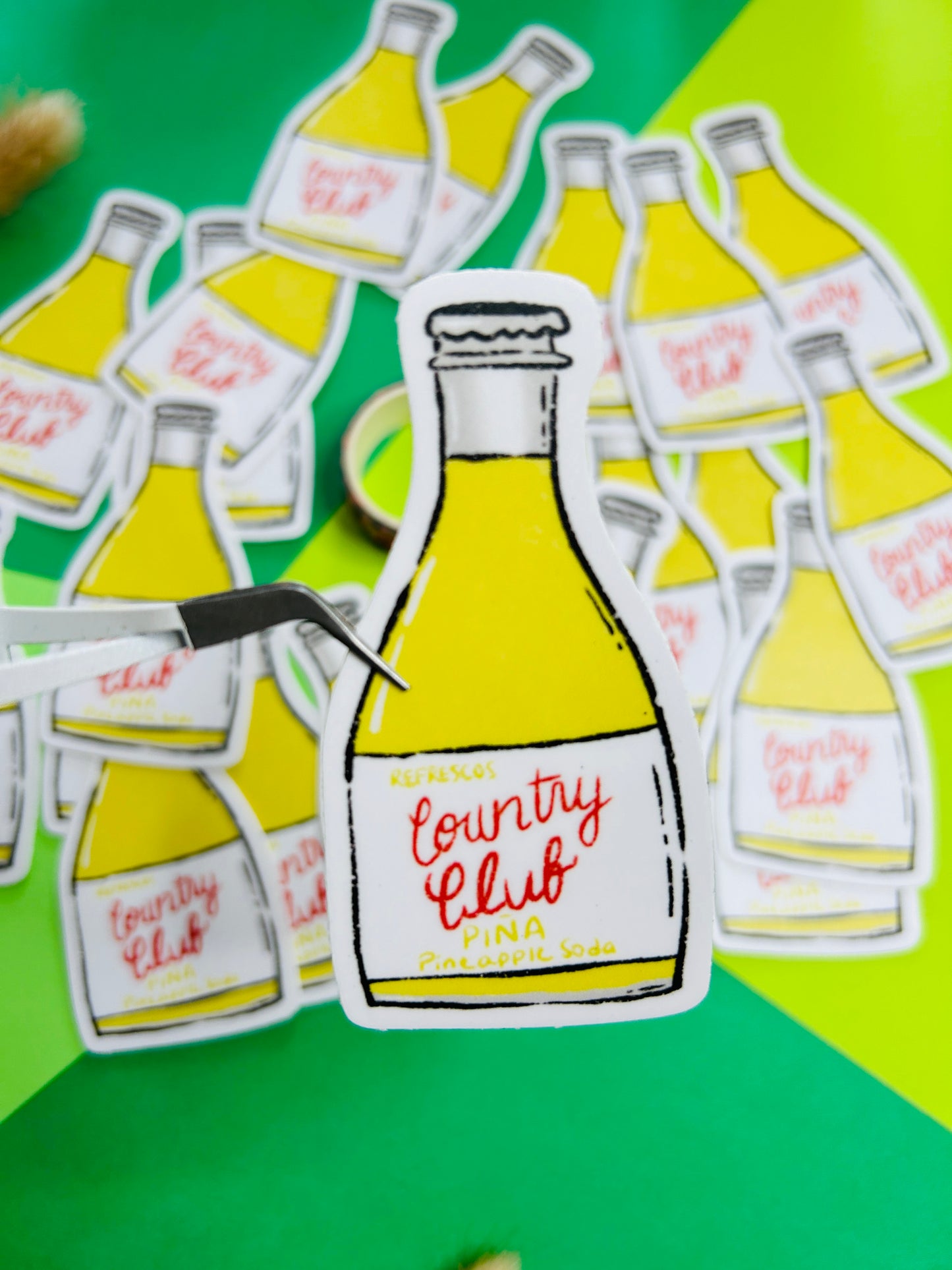 Country Club Soda Sticker Set