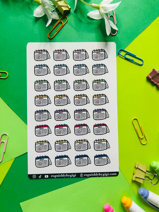 Appointment Planner Sticker Sheet