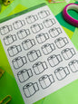 Toilet Paper Planner Sticker Sheet