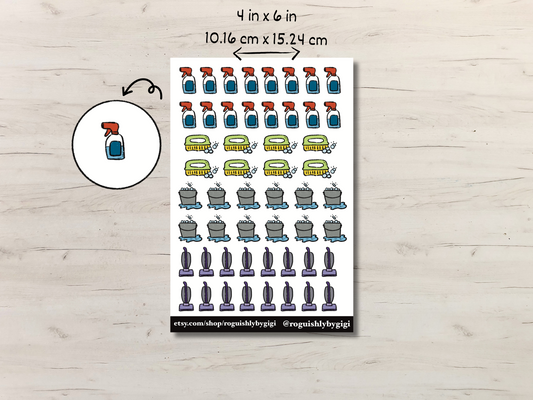 Chores Planner Sticker Sheet