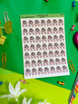 Pink Ballet Slippers Planner Sticker Sheet