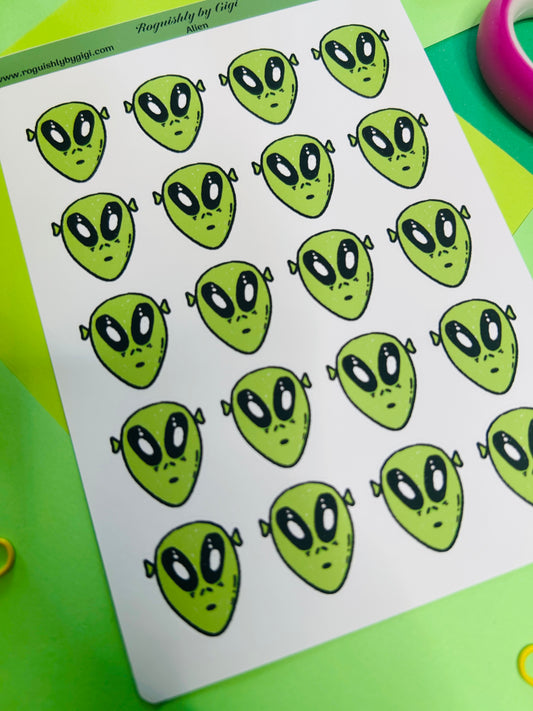 Alien Planner Sticker Sheet