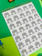 Champagne Planner Sticker Sheet
